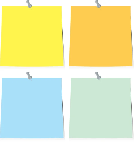 Sticky note paper — Stock Vector