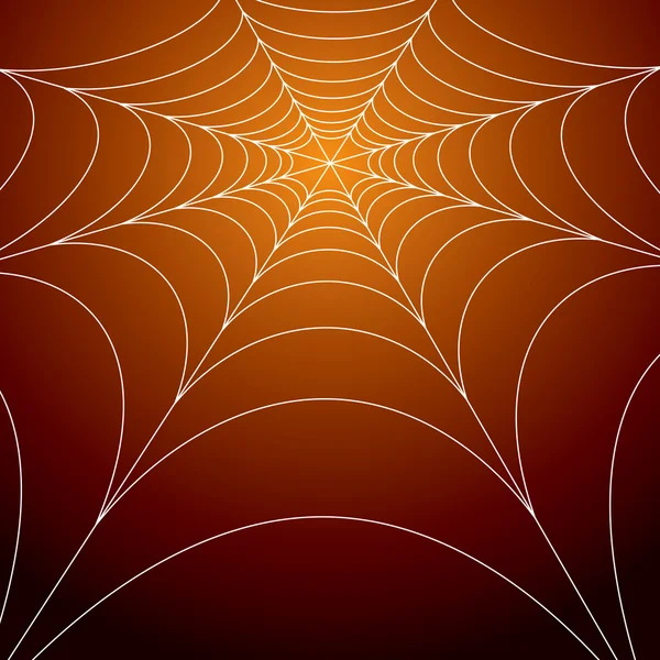 Spooky spinnen web — Stockvector