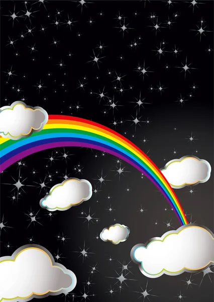 Space rainbow — Stock Vector