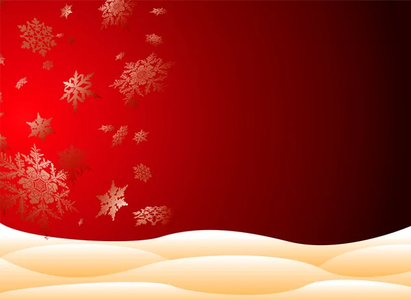Noël enneigé — Image vectorielle