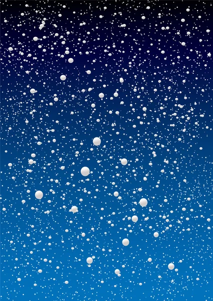 Kar tanesi gökyüzü — Stok Vektör