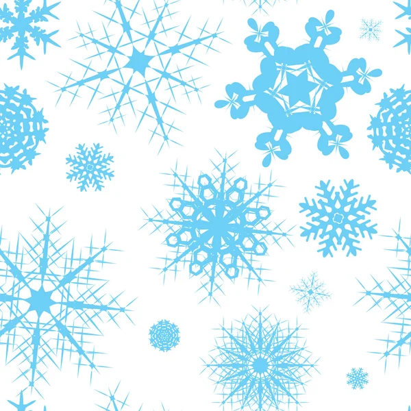 Snowflake seamless tile — Stock Vector