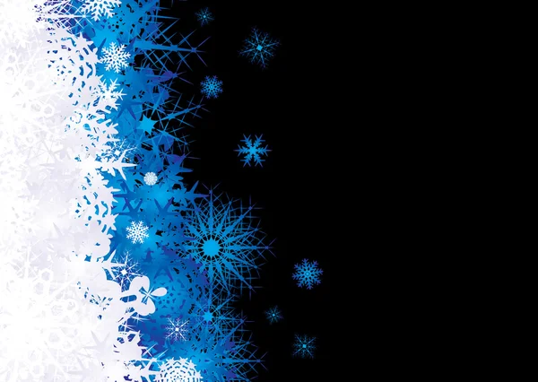Snowflake pile blue — Stock Vector