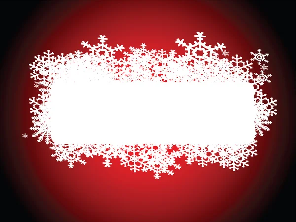 Snowflake note red — Stock Vector