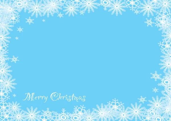 Copo de nieve Navidad azul — Vector de stock