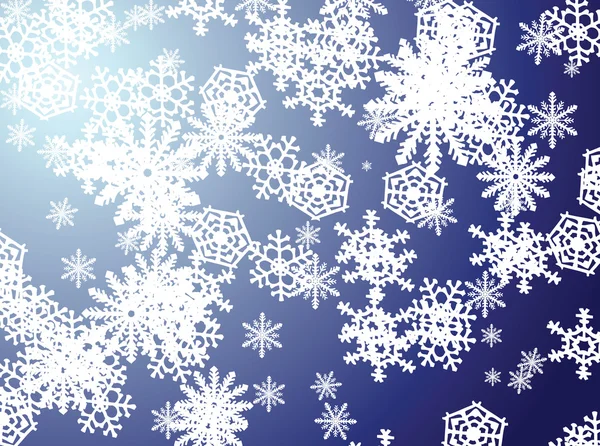 Flocon de neige bleu — Image vectorielle