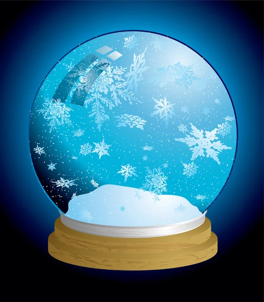 Snow globe light — Stock Vector