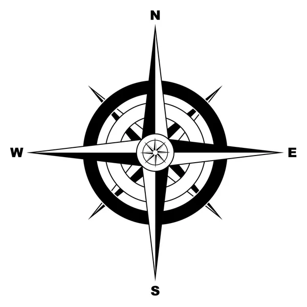 Jednoduchý kompas — Stockový vektor