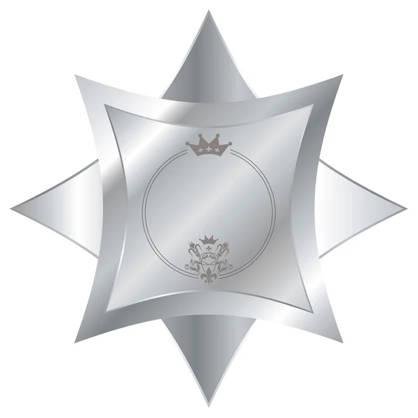Gwiazda srebra — Wektor stockowy