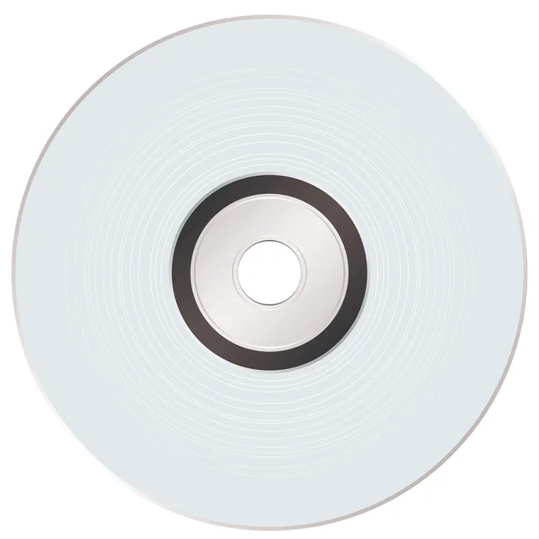 Silbrig glänzende CD — Stockvektor