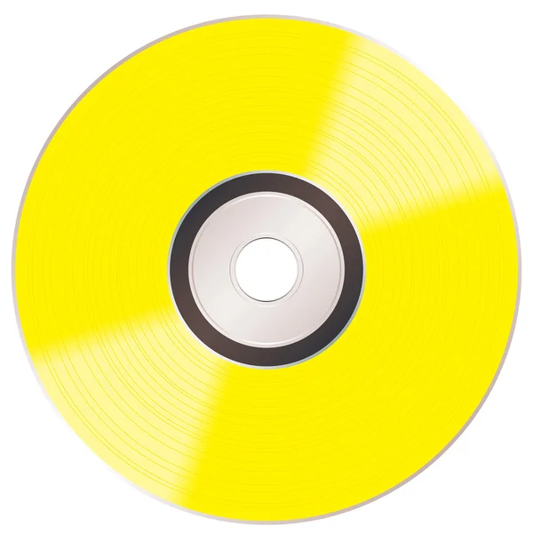 Goldglänzende CD — Stockvektor