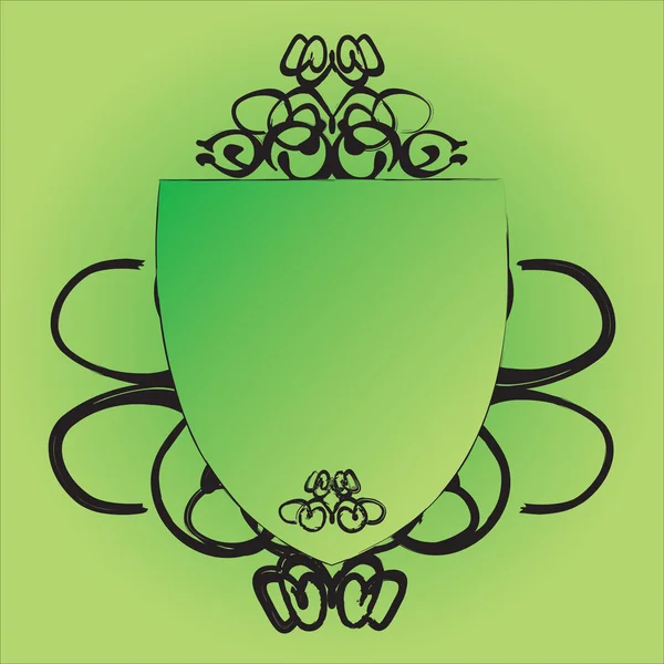 Schild grün — Stockvektor