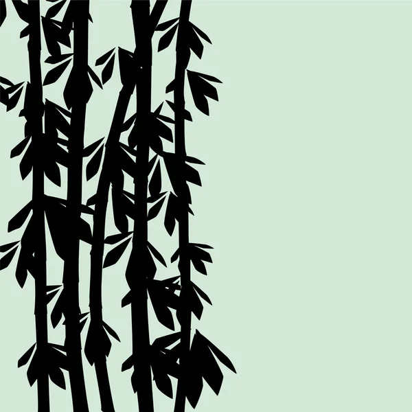 竹の黒 — ストックベクタ