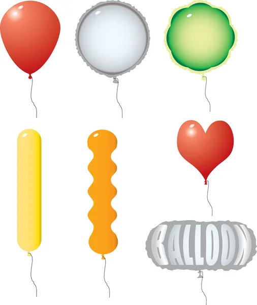 Variation des ballons — Image vectorielle