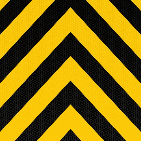 Arrow warning stripe — Stock Vector