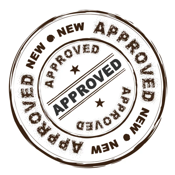 Approved ink stamp — Stock Vector