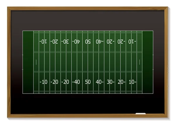 American football blackboard — Stock Vector