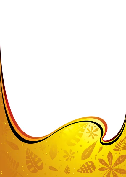 Žlutá vlna — Stockový vektor