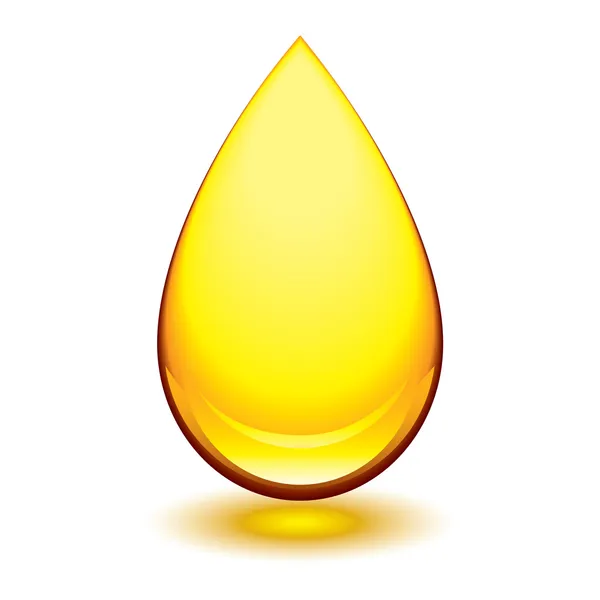 Amber droplet — Stock Vector