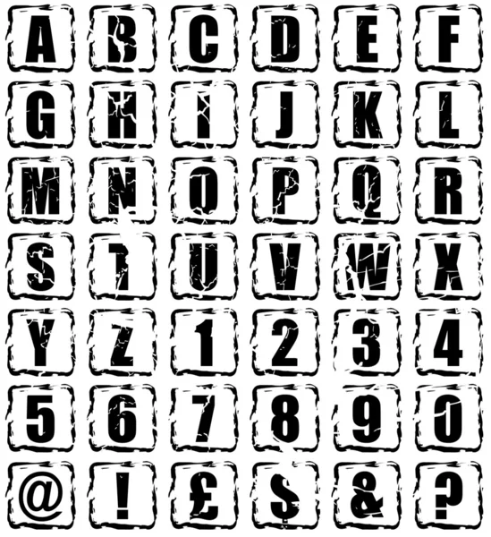 Pulsante alfabeto — Vettoriale Stock