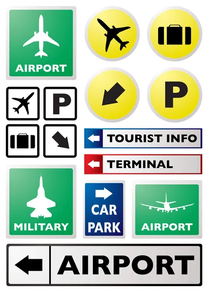 Αεροδρόμιο σημάδι — Διανυσματικό Αρχείο