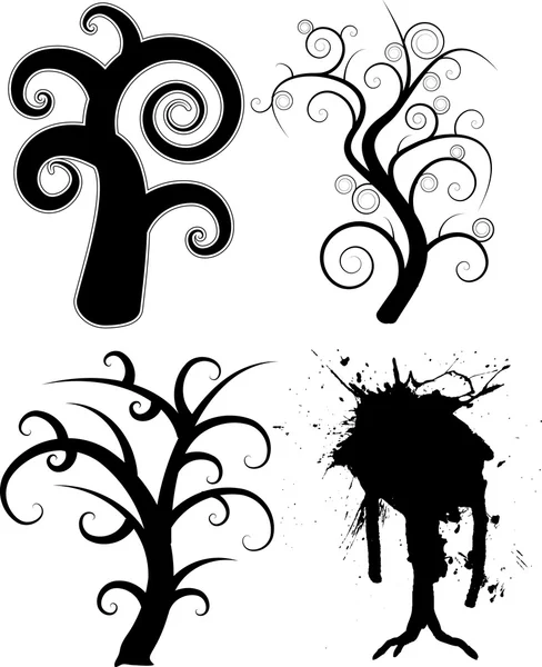 Abstract trees — Stock Vector