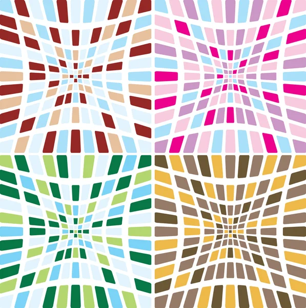 Azulejo abstracto chupar multi — Archivo Imágenes Vectoriales