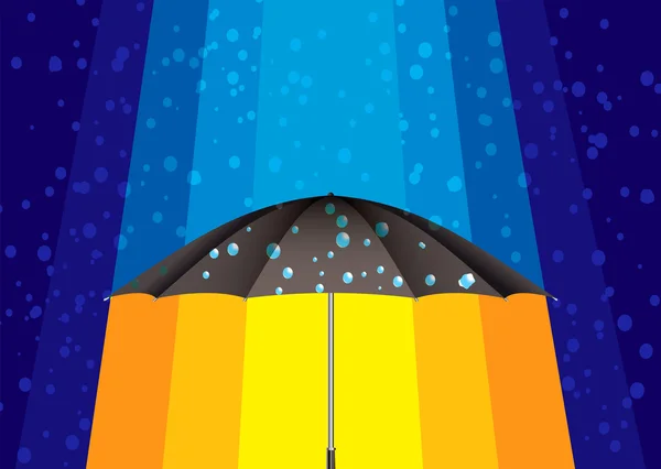 Αφηρημένη βροχή ομπρέλα — Διανυσματικό Αρχείο