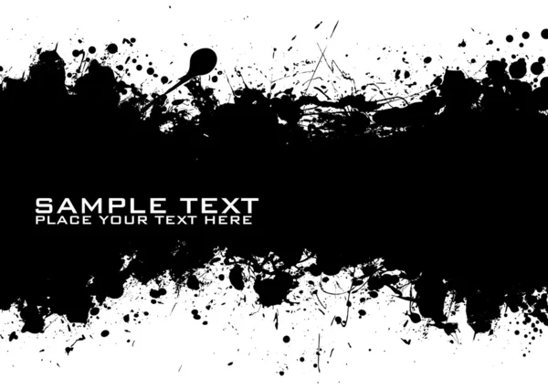 Black Text ink — Stock Vector