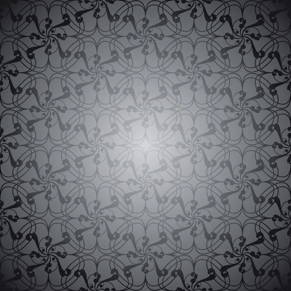 Tourbillon noir linéaire — Image vectorielle