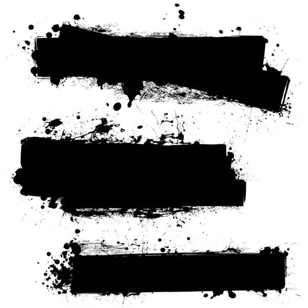 Black ink blank — Stock Vector