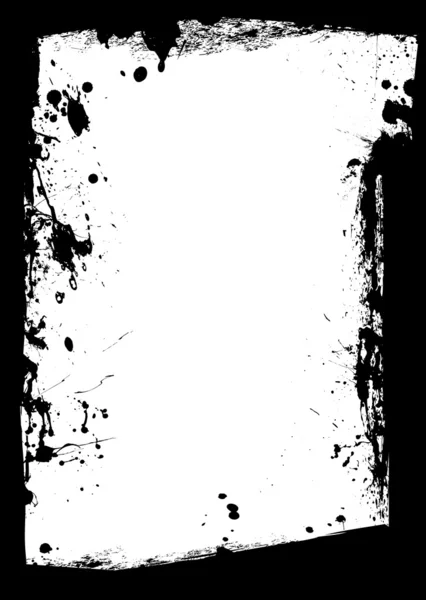 Чорний гранжевий бордюр плюшевий — стоковий вектор