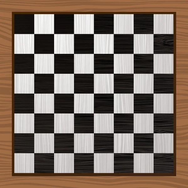 Fekete-fehér sakktábla — Stock Vector