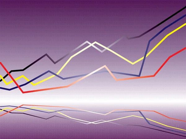 Bináris grafikon — Stock Vector