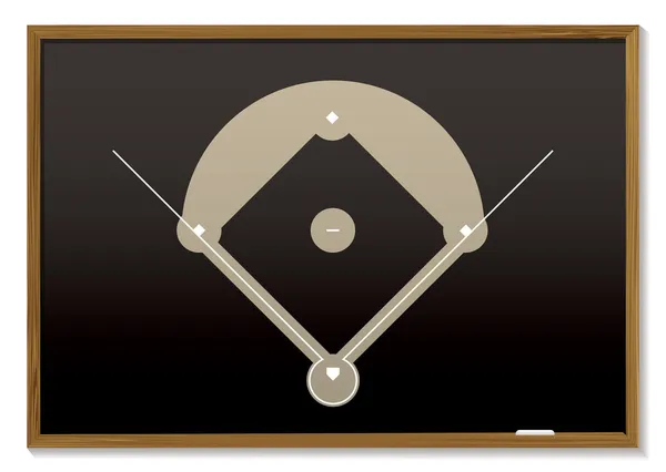 Tableau noir de baseball — Image vectorielle