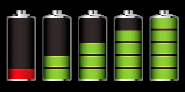 Secção de carga da bateria — Vetor de Stock