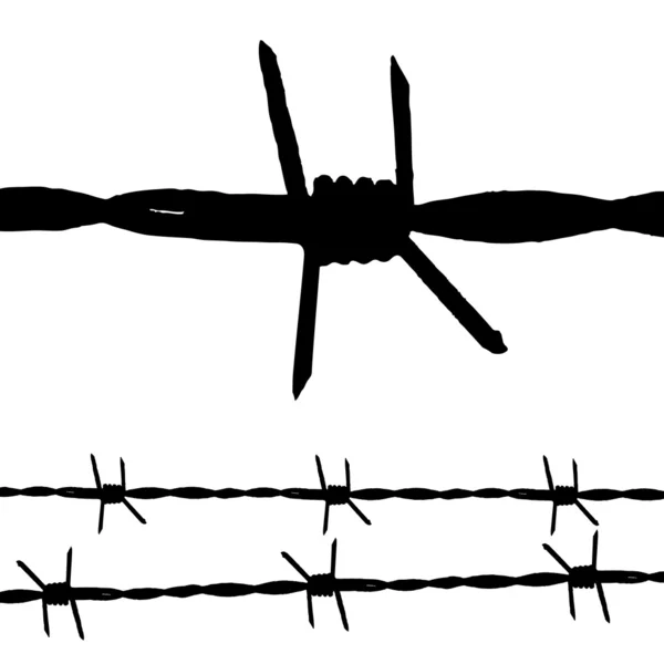 Barbed wire — Stock Vector
