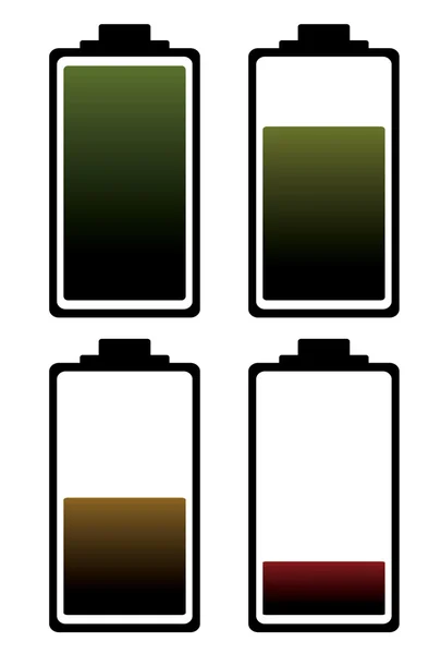 Ícone de cor de carga da bateria — Vetor de Stock