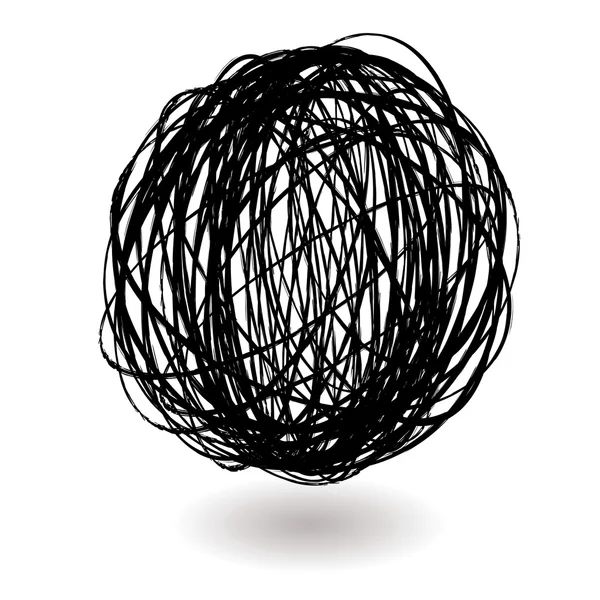 Scribble ball — Stock Vector