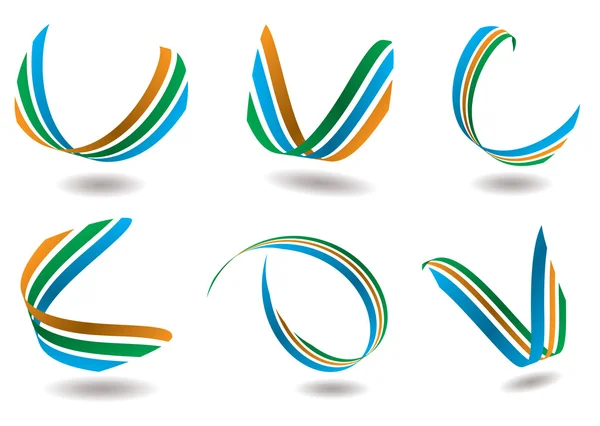 Stuha logo — Stockový vektor