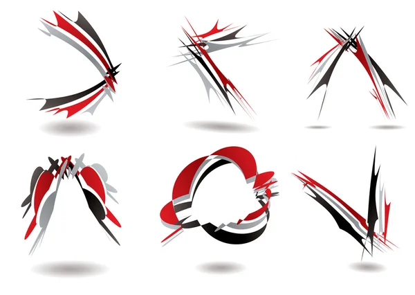 Ribbon logo twist — Stock vektor