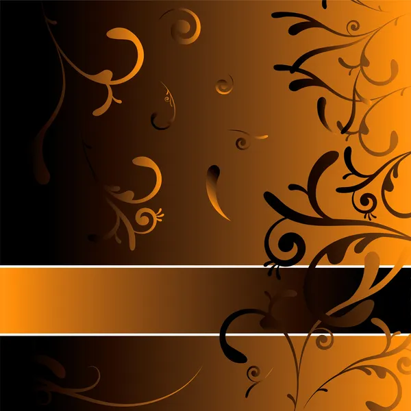 Regal decoration orange — Stock Vector