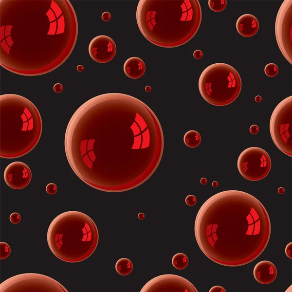Fond de bulle d'eau rouge — Image vectorielle