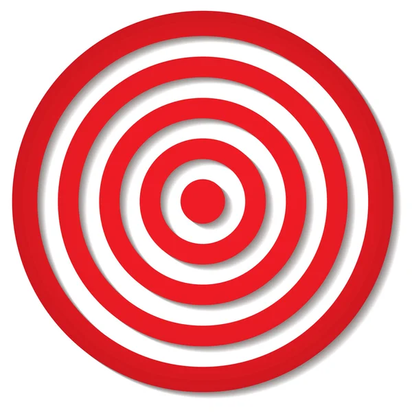 Cible rouge — Image vectorielle