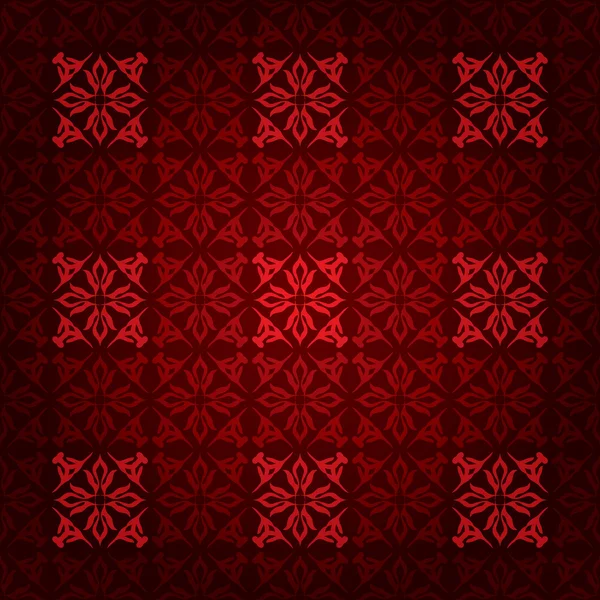 Viktoriánus piros négyzet — Stock Vector