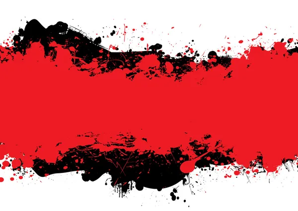 Tinta vermelha n preta — Vetor de Stock