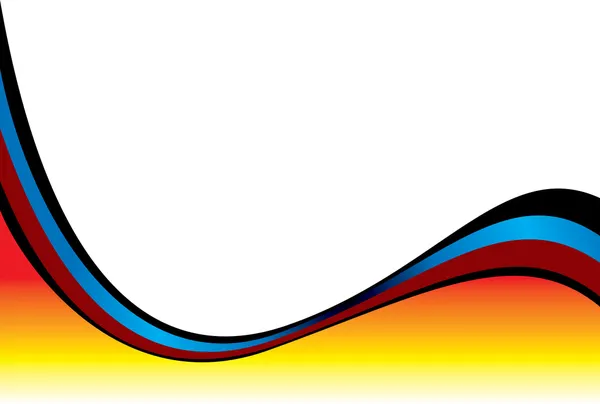 Червоний гарячі хвиля — стоковий вектор