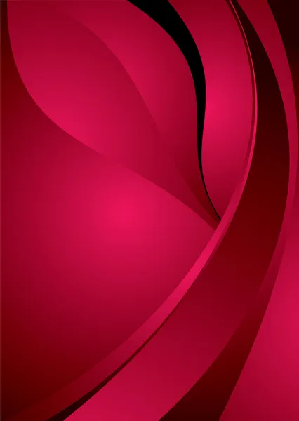 Flux rouge brillant — Image vectorielle