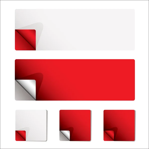 Page de boucle rouge — Image vectorielle