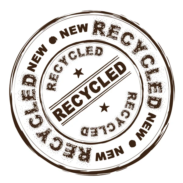 Pieczęć tuszowa recyklingu — Wektor stockowy